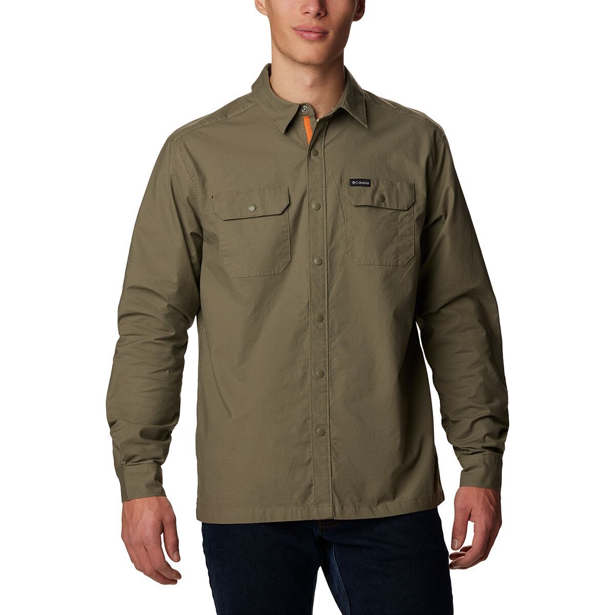 Columbia Landroamer Lined Shirt - Men's Stone Green, XL