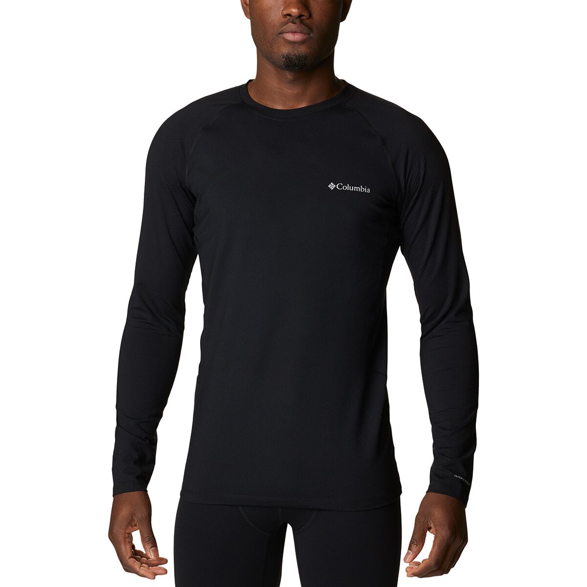 Image of Columbia Omni-Heat Infinity Knit Long-Sleeve Crew - Men's Black, XL