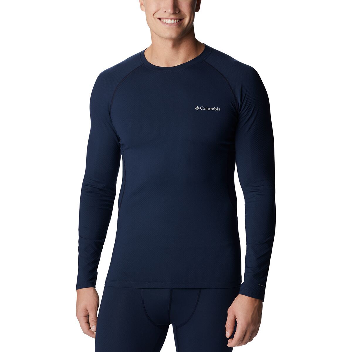 Image of Columbia Omni-Heat Infinity Knit Long-Sleeve Crew - Men's Collegiate Navy, L