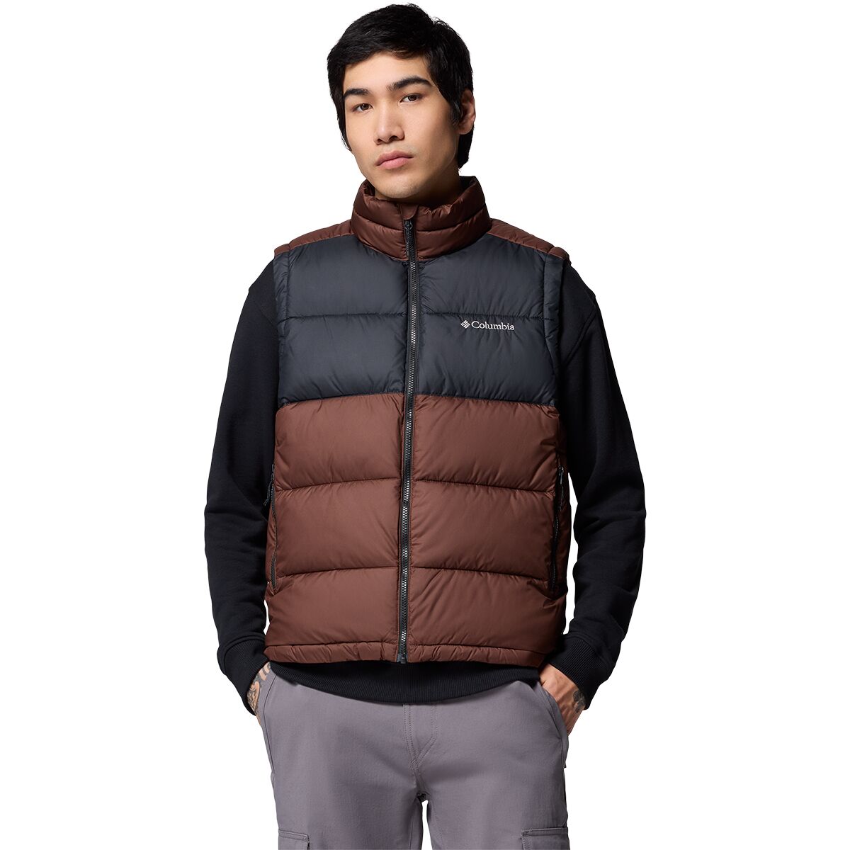 Image of Columbia Pike Lake II Vest - Men's Tobacco/Black, M
