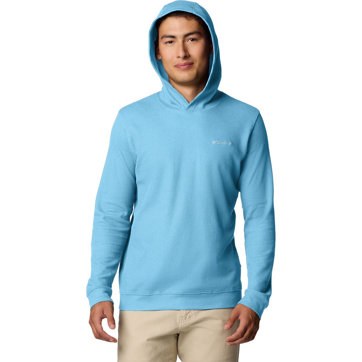 Image of Columbia Pitchstone Knit Hoodie - Men's Vintage Blue, XXL