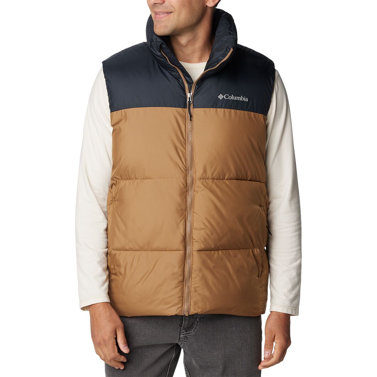 Columbia Puffect II Vest - Men's Delta/Black, M