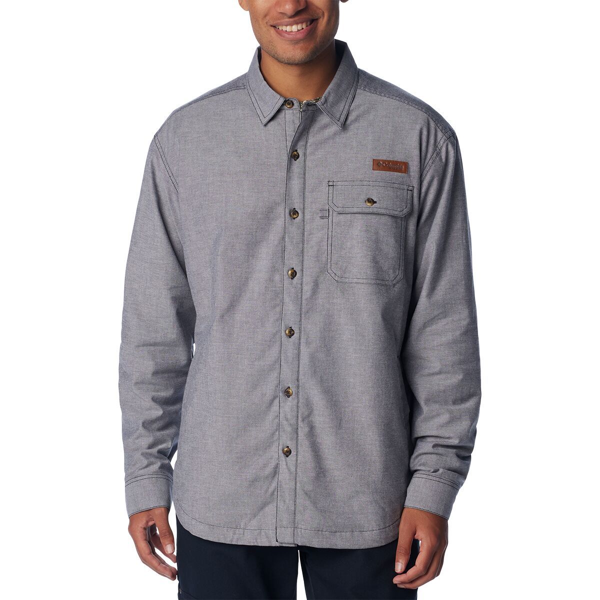 Columbia Roughtail Lined Shirt-Jacket - Men's Black/Rt Edge, XXL