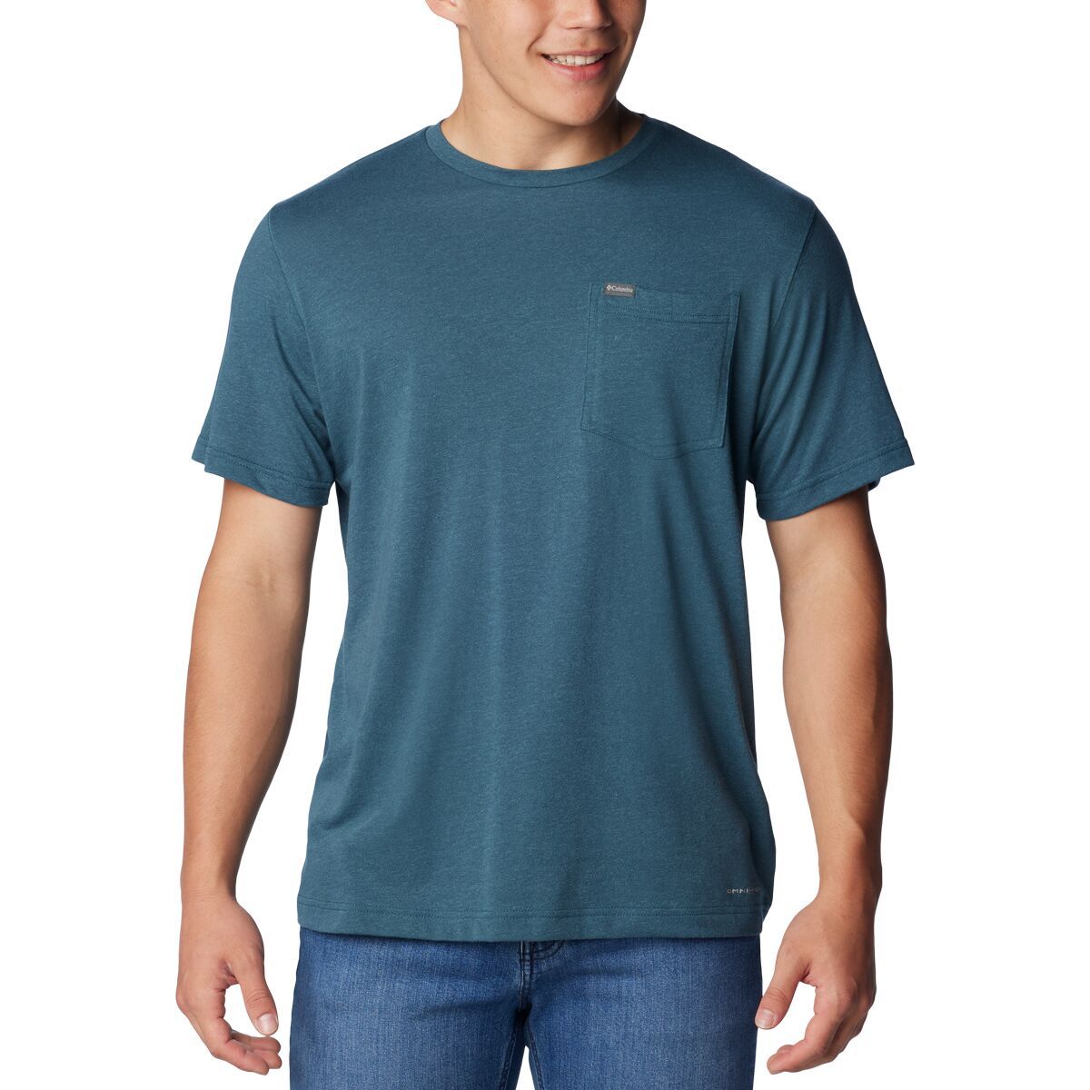 Columbia Thistletown Hills Pocket T-Shirt - Men's Night Wave Heather, XL