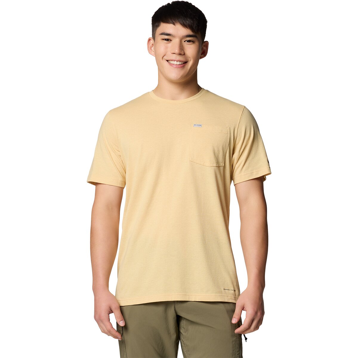 Image of Columbia Thistletown Hills Pocket T-Shirt - Men's Sand Dune Heather, XXL