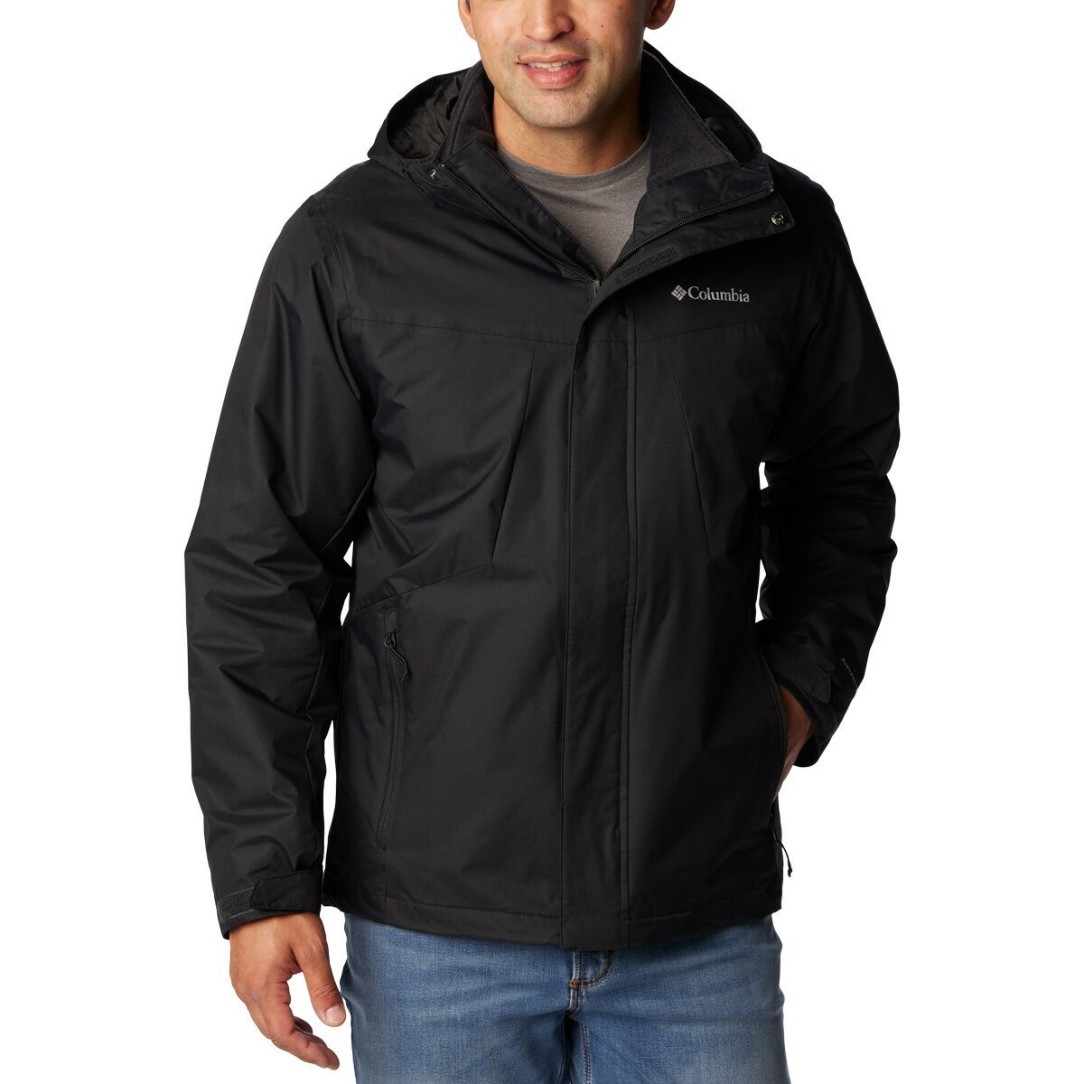 Columbia Tunnel Falls Interchange Jacket - Men's Black, S