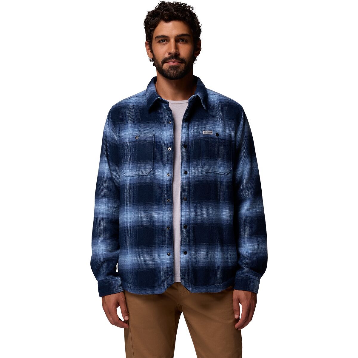 Image of Columbia Windward II Shirt Jacket - Men's Collegiate Navy Blurred Ombre, M
