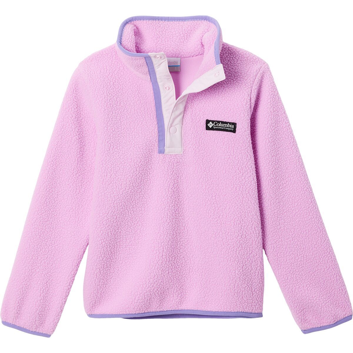 Columbia Helvetia Half Snap Fleece - Kids' Cosmos/Pink Dawn, M