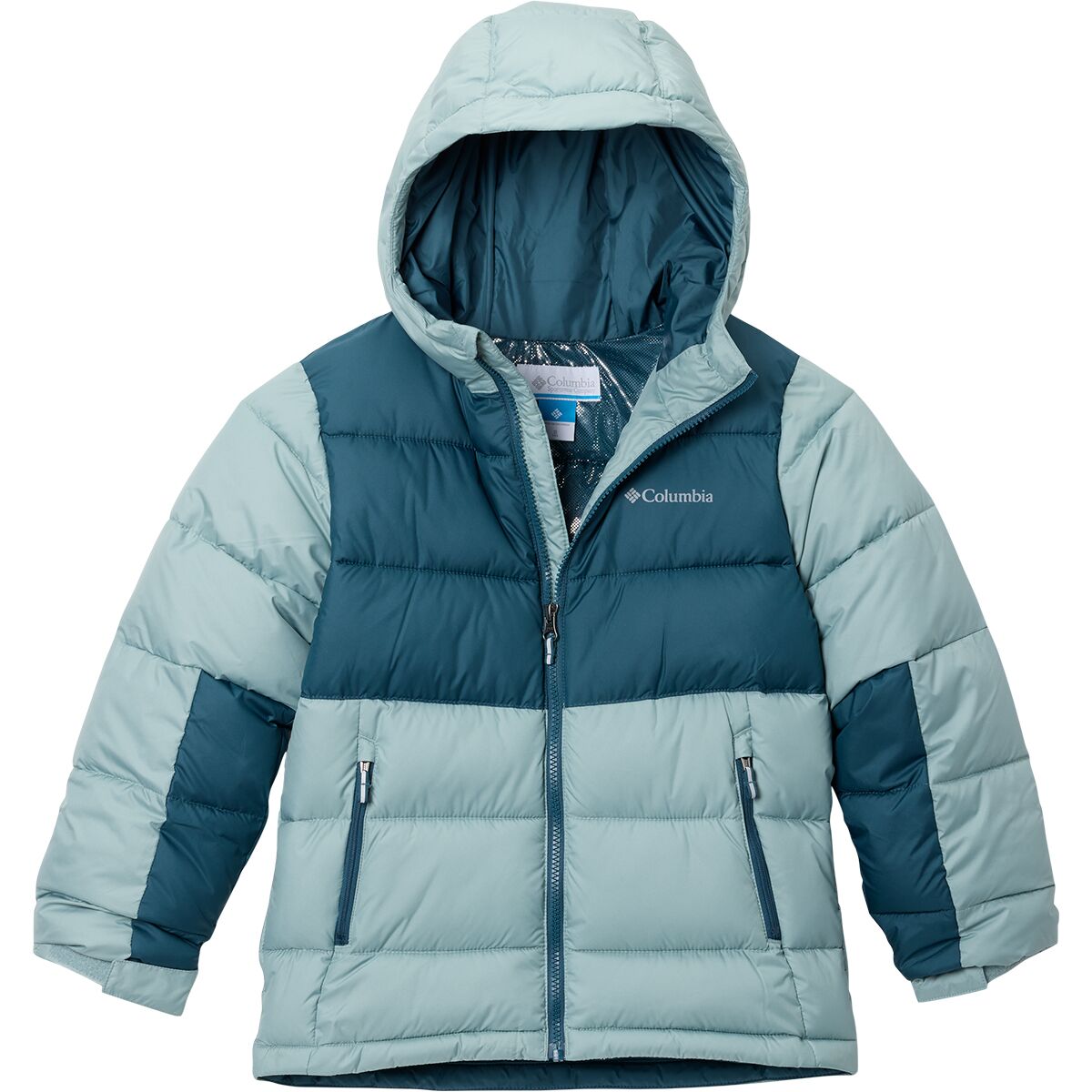 Image of Columbia Pike Lake II Hooded Jacket - Kids' Crushed Blue/Everblue, L