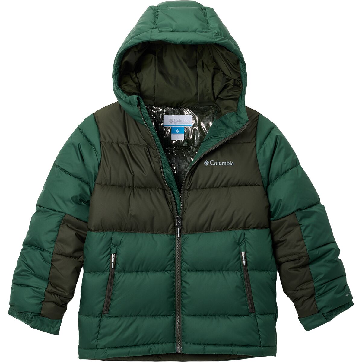 Image of Columbia Pike Lake II Hooded Jacket - Kids' Rain Forest/Greenscape, L