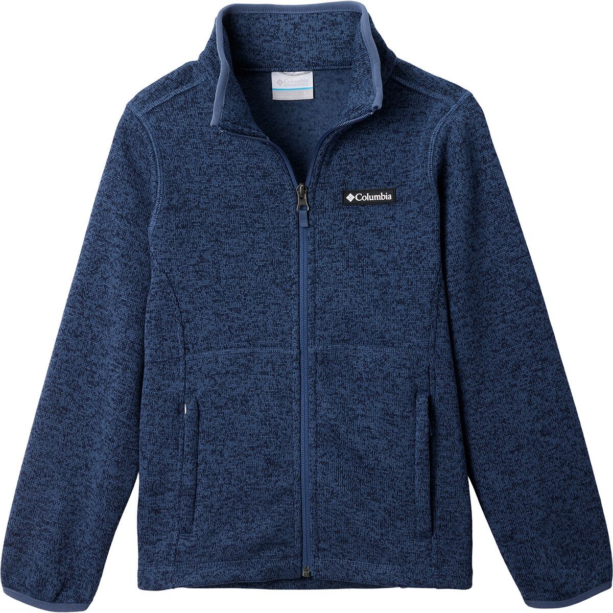 Image of Columbia Sweater Weather Full-Zip Jacket - Kids' Dark Mountain Heather, S