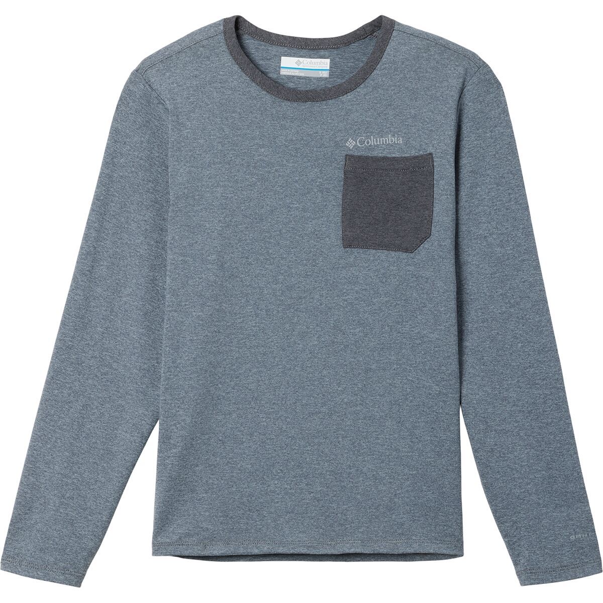 Columbia Tech Trail Long-Sleeve Shirt - Boys' City Grey/Shark, XXS