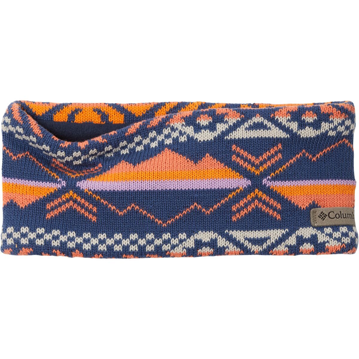 Image of Columbia Palmer Peak Headband Nocturnal Checkered Peaks/Faded Peach, One Size