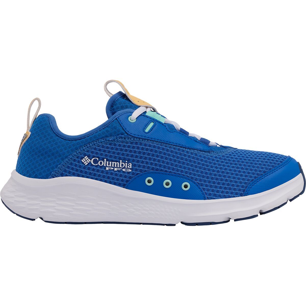 Image of Columbia Castback PFG Shoe - Men's Vivid Blue/Cocoa Butter, 13.0