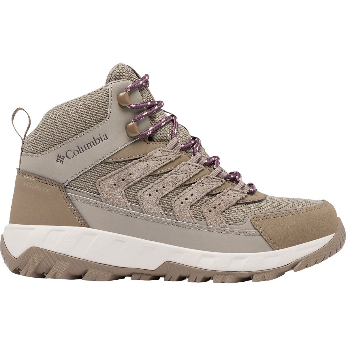 Image of Columbia Strata Trail Mid WP Shoe - Women's Kettle/Blush Rose, 6.5