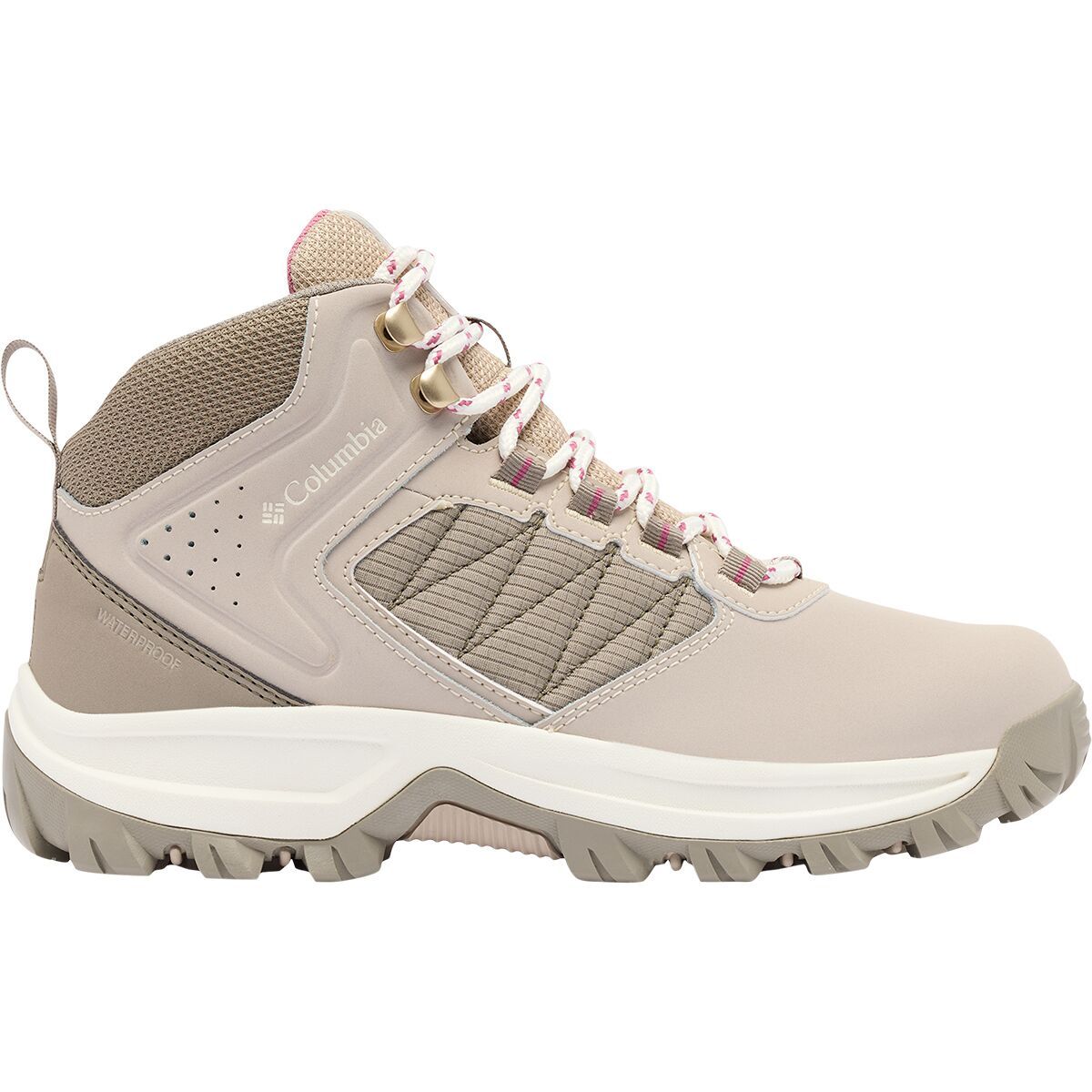 Image of Columbia Transverse Hike Waterproof Shoe - Women's Soft Taupe/Rosette, 7.5