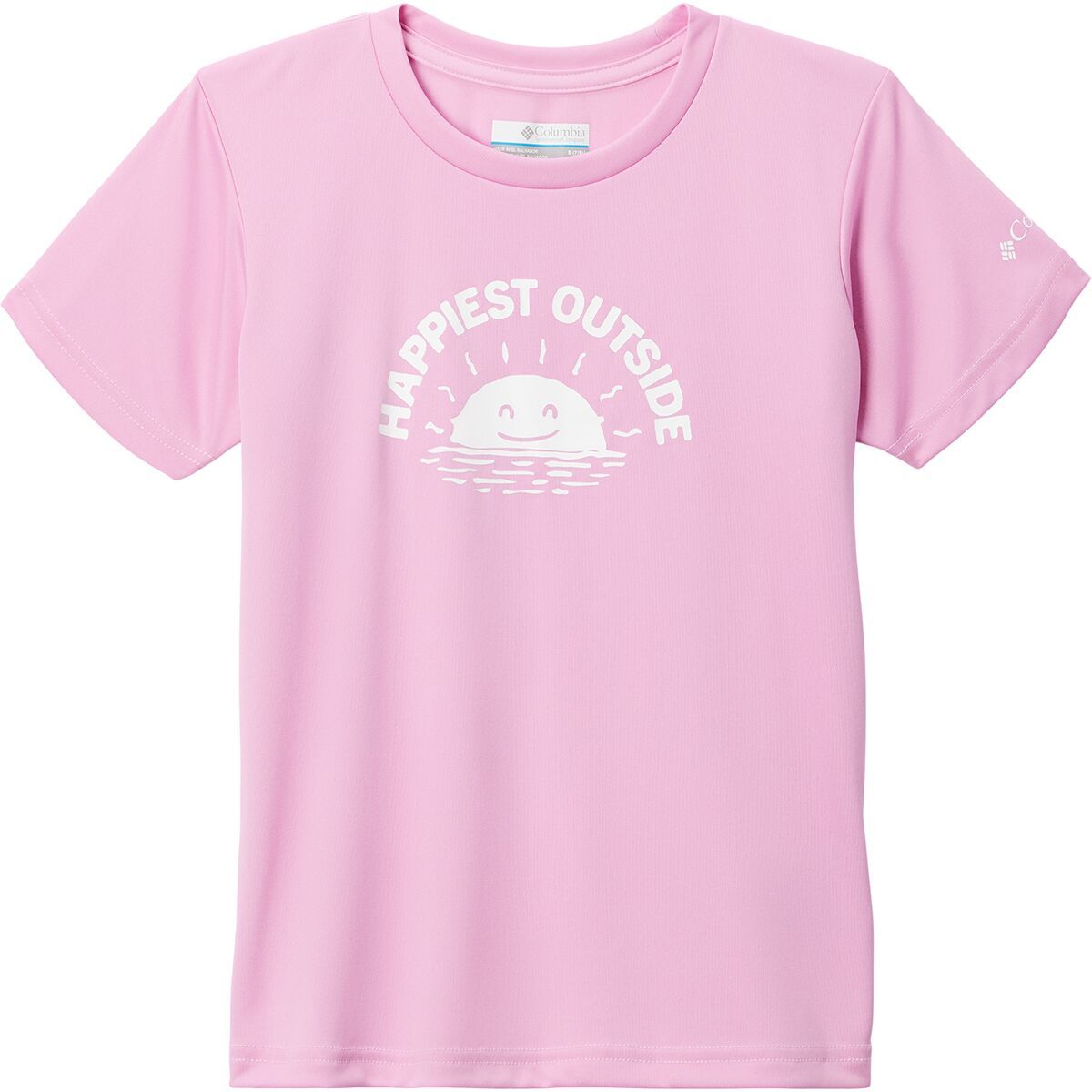 Columbia Fork Stream Short-Sleeve Graphic Shirt - Girls' Cosmos/Happier Outside, XL