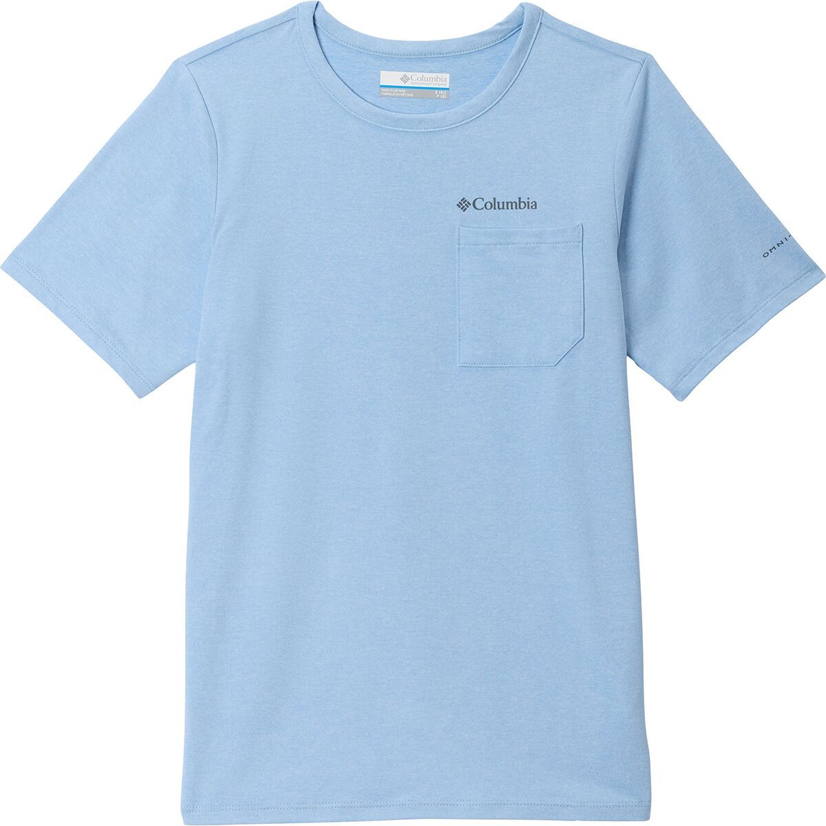 Columbia Tech Trail Short-Sleeve T-Shirt - Boys' Ripple Blue Heather, XS