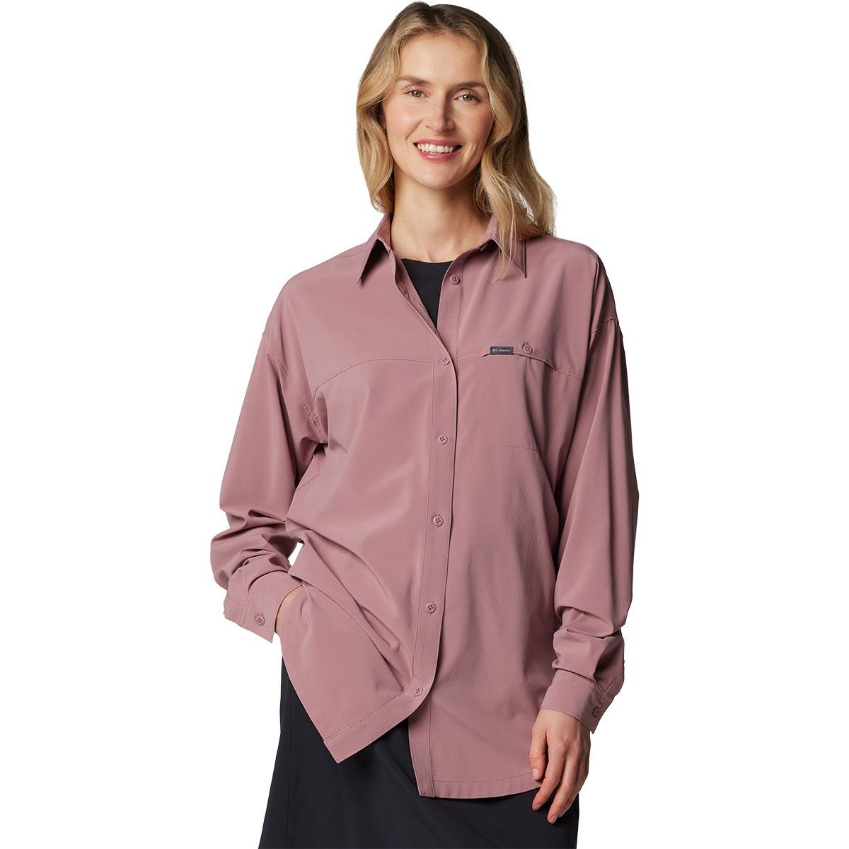 Columbia Boundless Trek Layering Long-Sleeve Top - Women's Fig, L