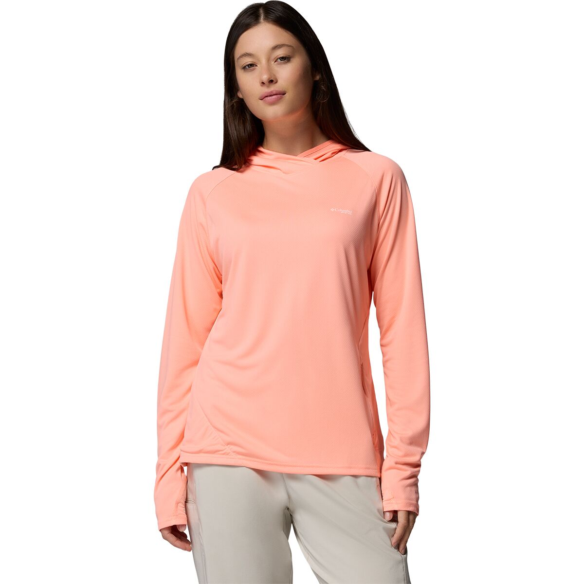 Image of Columbia PFG Solar Stream Elite Hoodie - Women's Tiki Pink, S