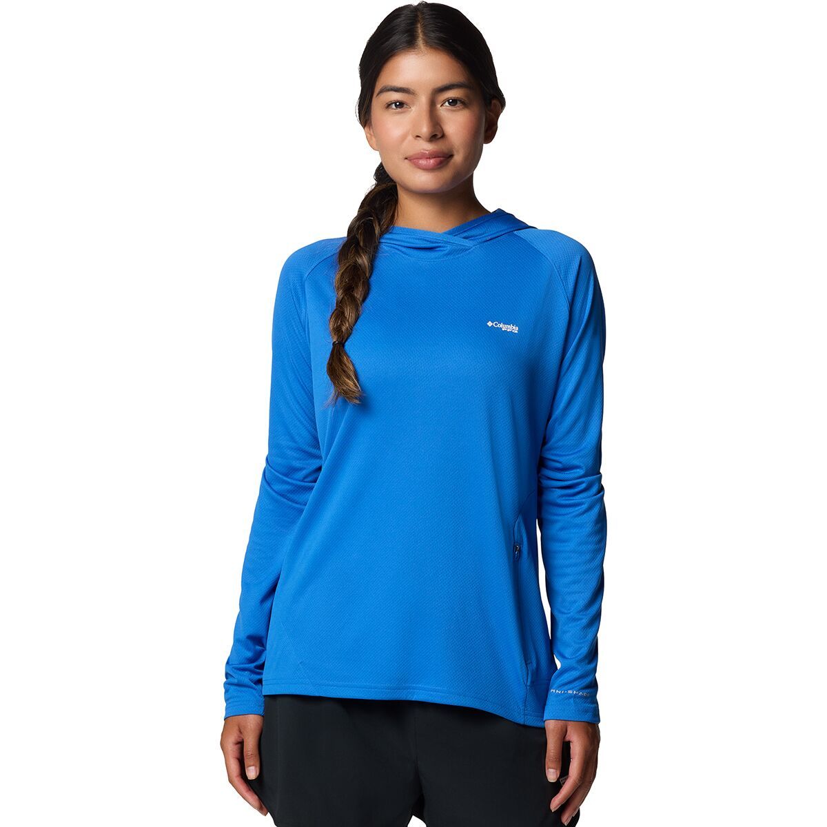 Image of Columbia PFG Solar Stream Elite Hoodie - Women's Vivid Blue, XS