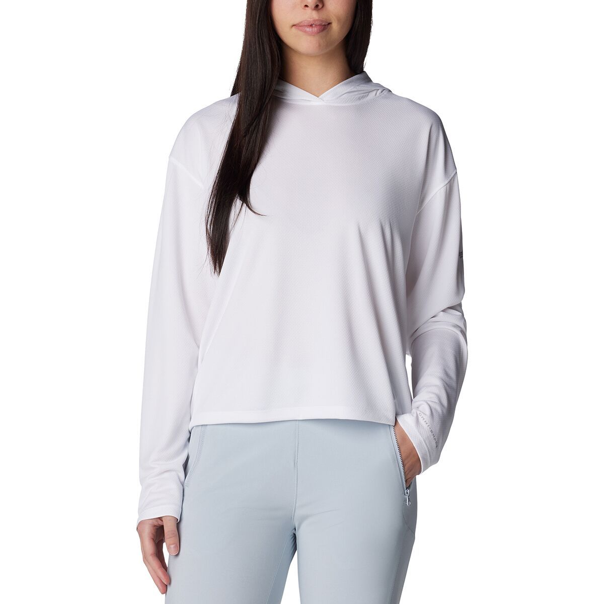 Image of Columbia PFG Solar Stream Hoodie - Women's White, XL