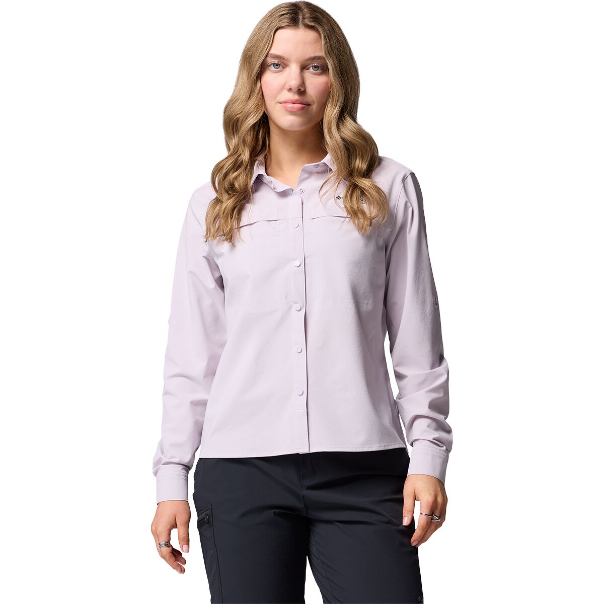Image of Columbia Summit Valley Woven Long-Sleeve Shirt - Women's Lavender Pearl, XL