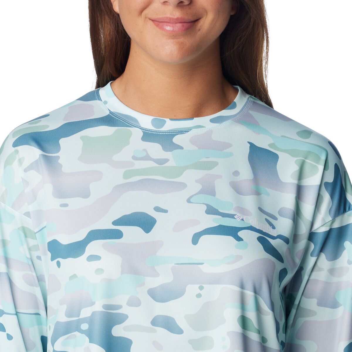 売れ筋商品|||コロンビア カットソー トップス レディース Women's Super Tidal Light Long-Sleeve Top Lemon Wash Floracamo Columbia Super Tidal Light Long-Sleeve Shirt - Women's