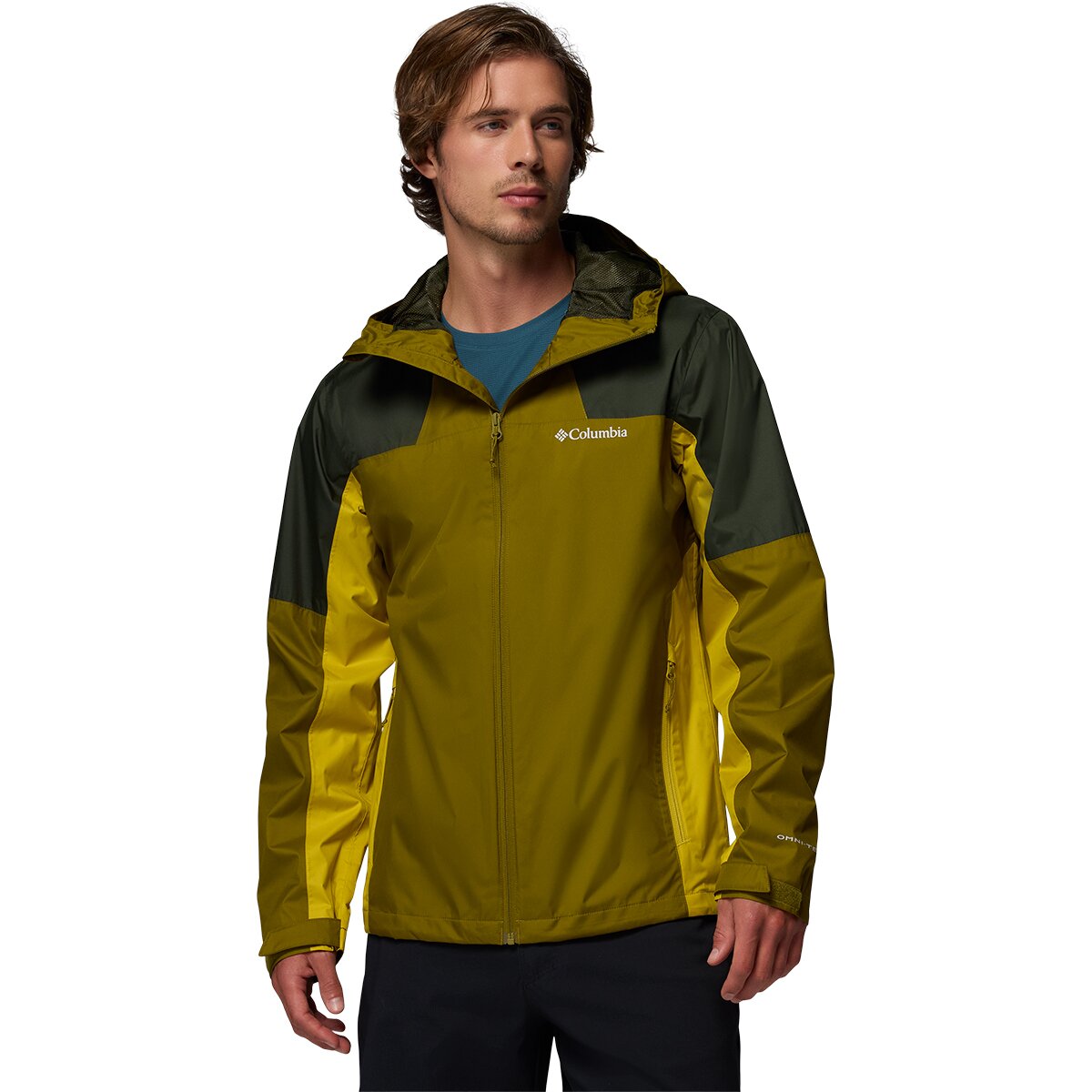 Image of Columbia Inner Limits III Jacket - Men's Mossy Green/Greenscape/Antique Moss, M