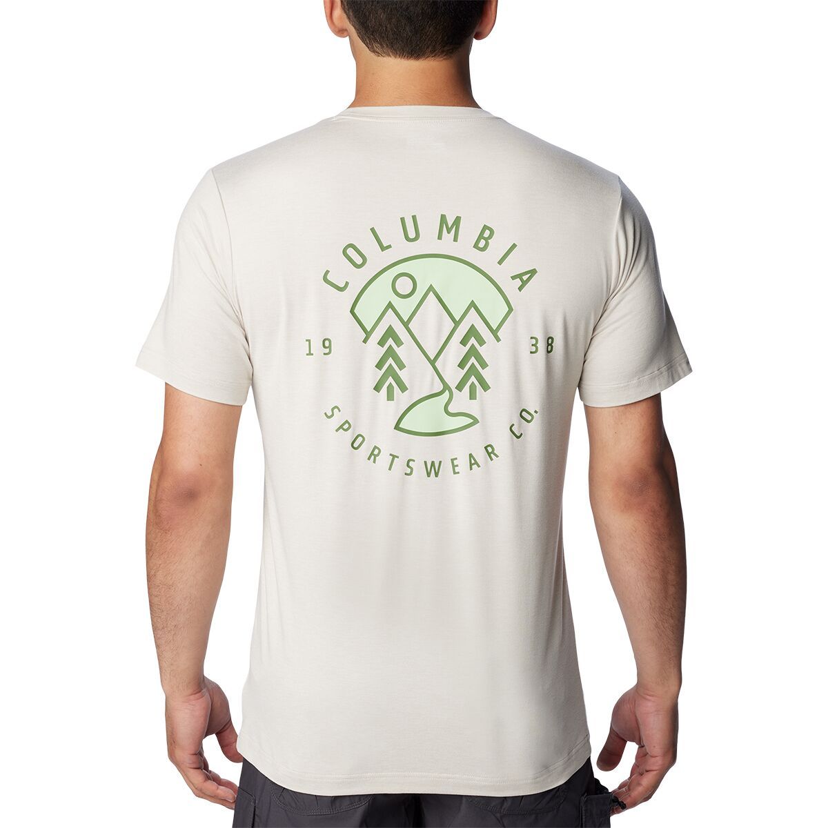 Columbia Kwick Hike Back Graphic T-Shirt - Men's Dark Stone/Naturally Boundless, S