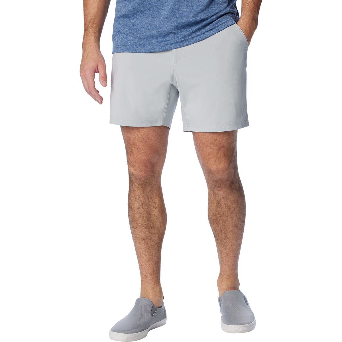 Image of Columbia PFG Uncharted 6in Short - Men's Cool Grey, M