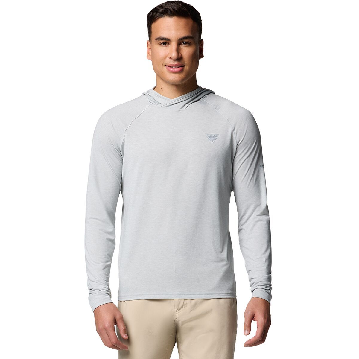 Image of Columbia PFG Uncharted Hoodie - Men's Cool Grey Heather2, XXL