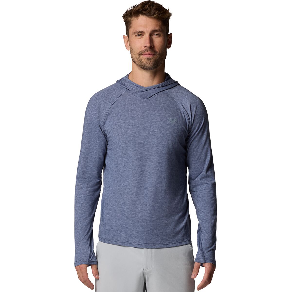 Image of Columbia PFG Uncharted Hoodie - Men's Nocturnal Heather, XXL