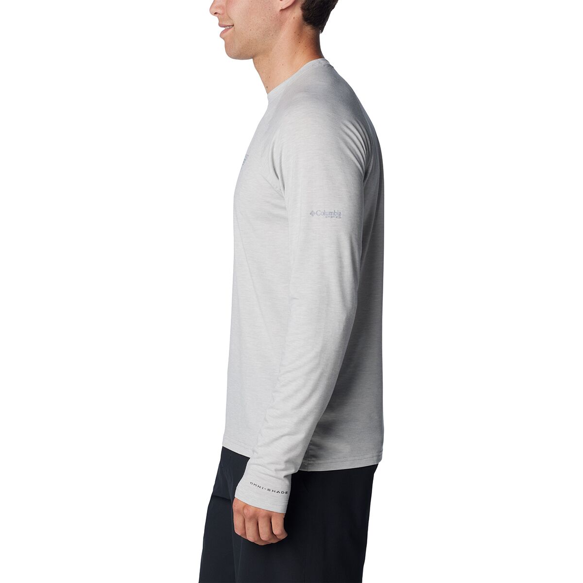 T-shirt Columbia PFG Omni-Shade Homme – Gris Manches Longues – Taille S