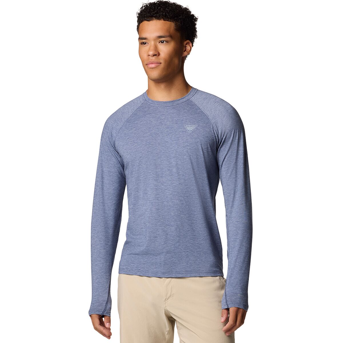 Image of Columbia PFG Uncharted Long-Sleeve Shirt - Men's Nocturnal Heather, XXL