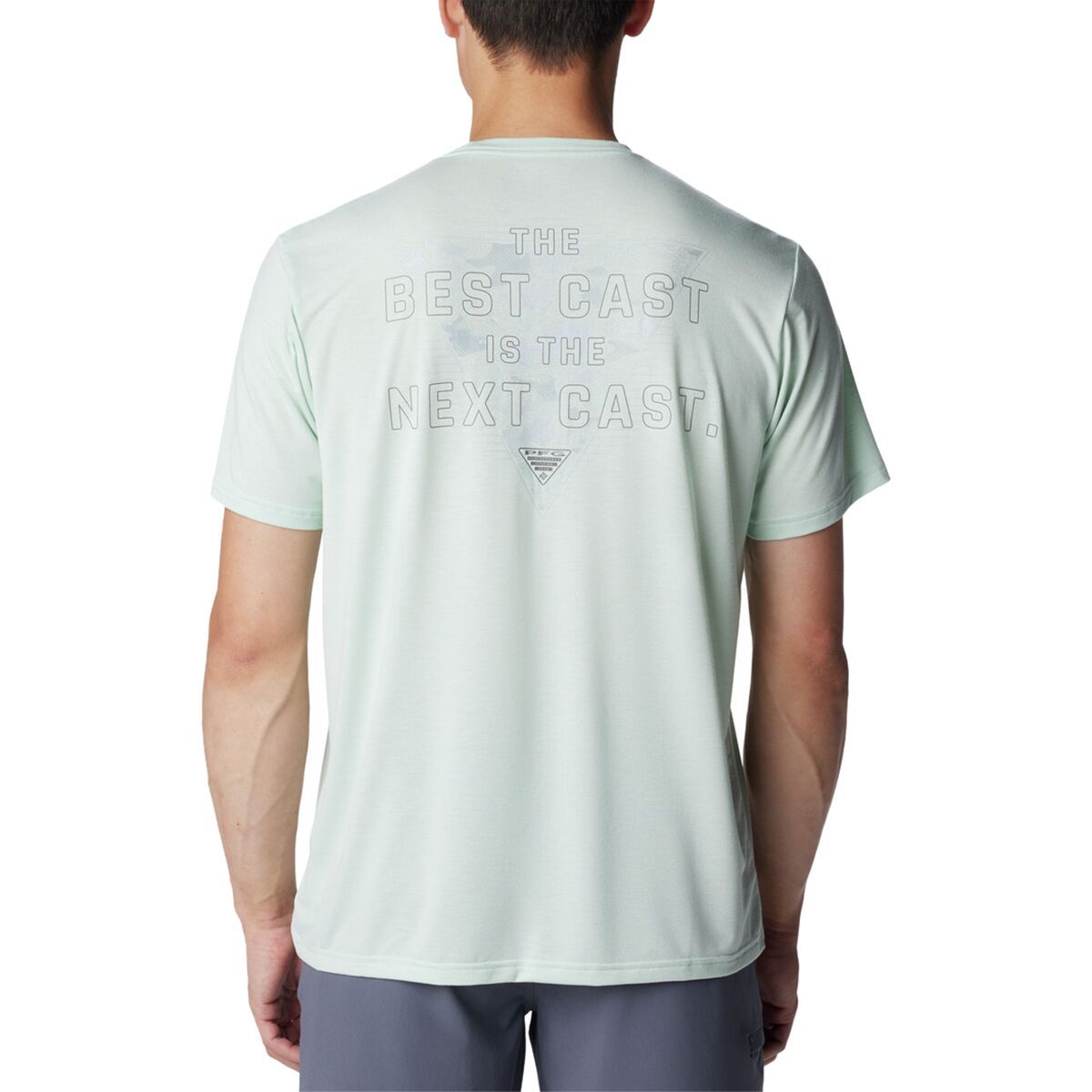 Columbia PFG Uncharted Tech T-Shirt - Men's Icy Morn Best Cast, M