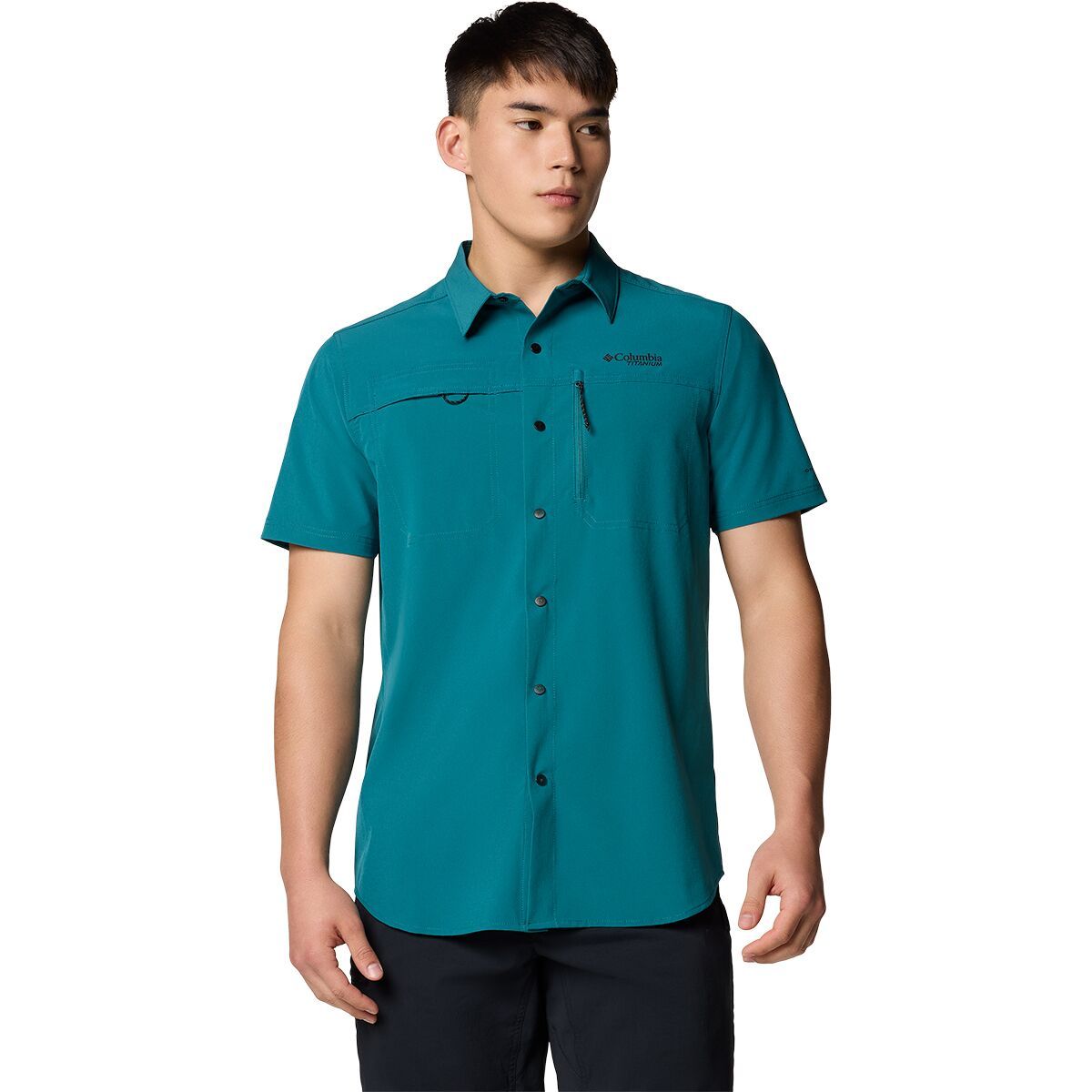 Image of Columbia Summit Valley Woven Shirt - Men's River Blue, XL
