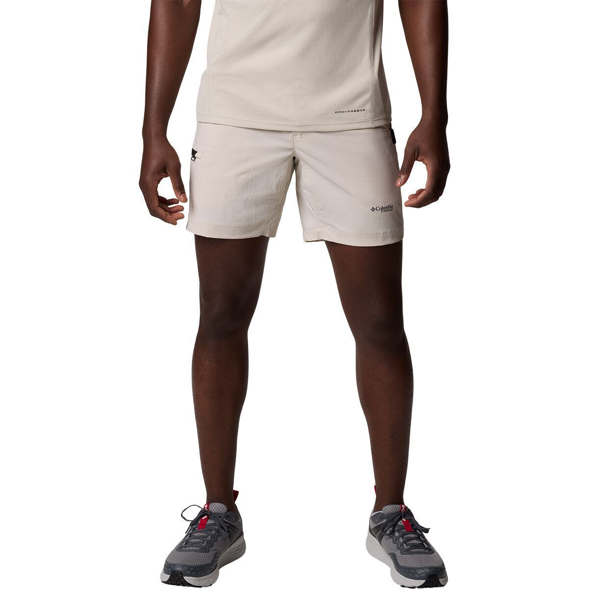 Image of Columbia Wanoga Lightweight 9in Short - Men's Dark Stone, 40