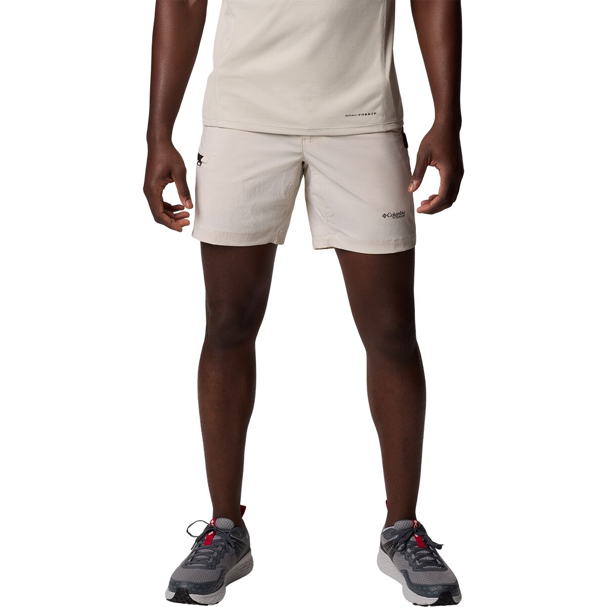 Image of Columbia Wanoga Lightweight 9in Short - Men's Dark Stone, 38