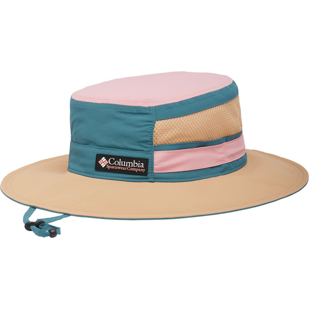 Columbia Bora Bora Retro Booney Hat Cloudburst/Canoe/Salmon Rose, One Size