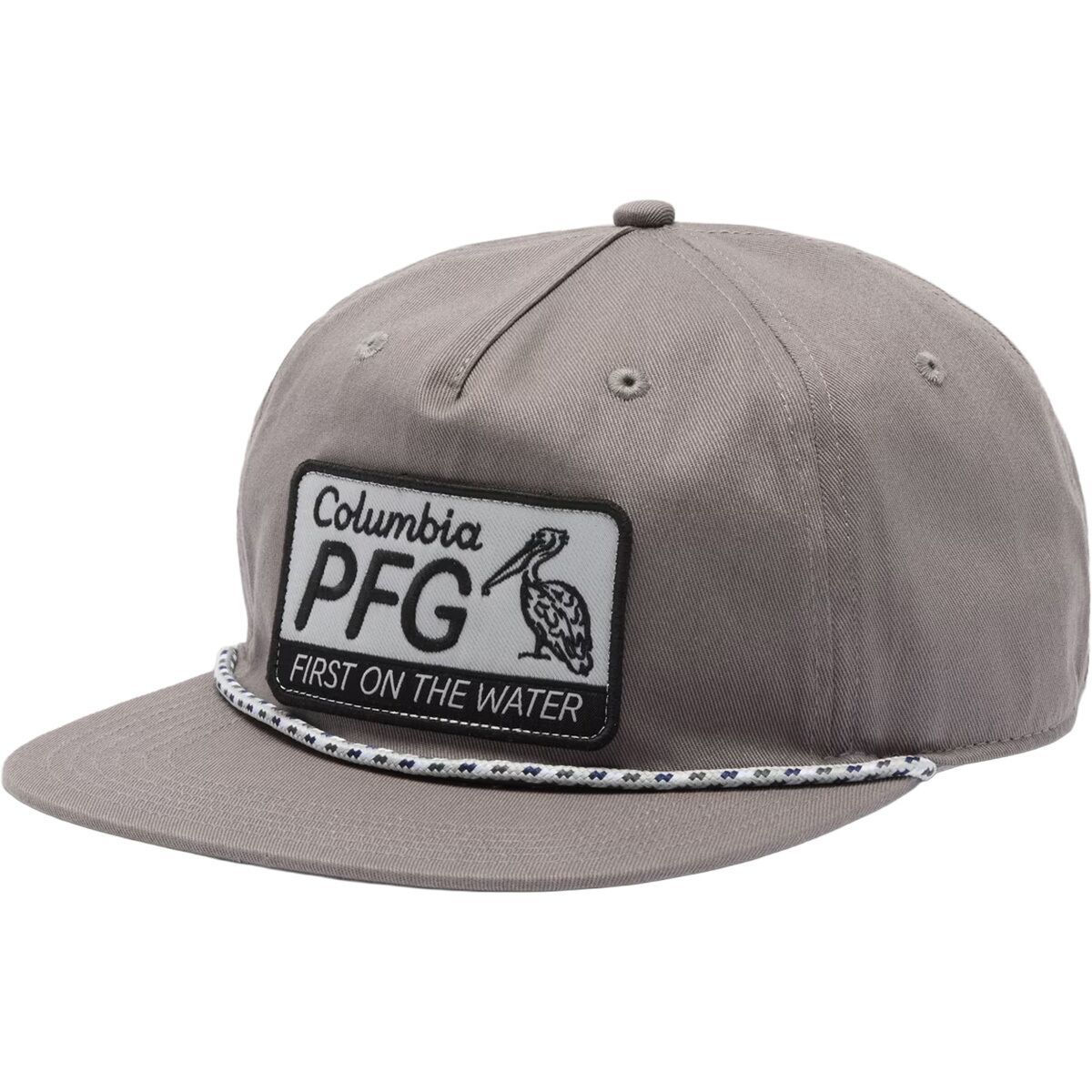 Image of Columbia PFG Back Tack Snapback Hat City Grey/Pelican Fotw, One Size