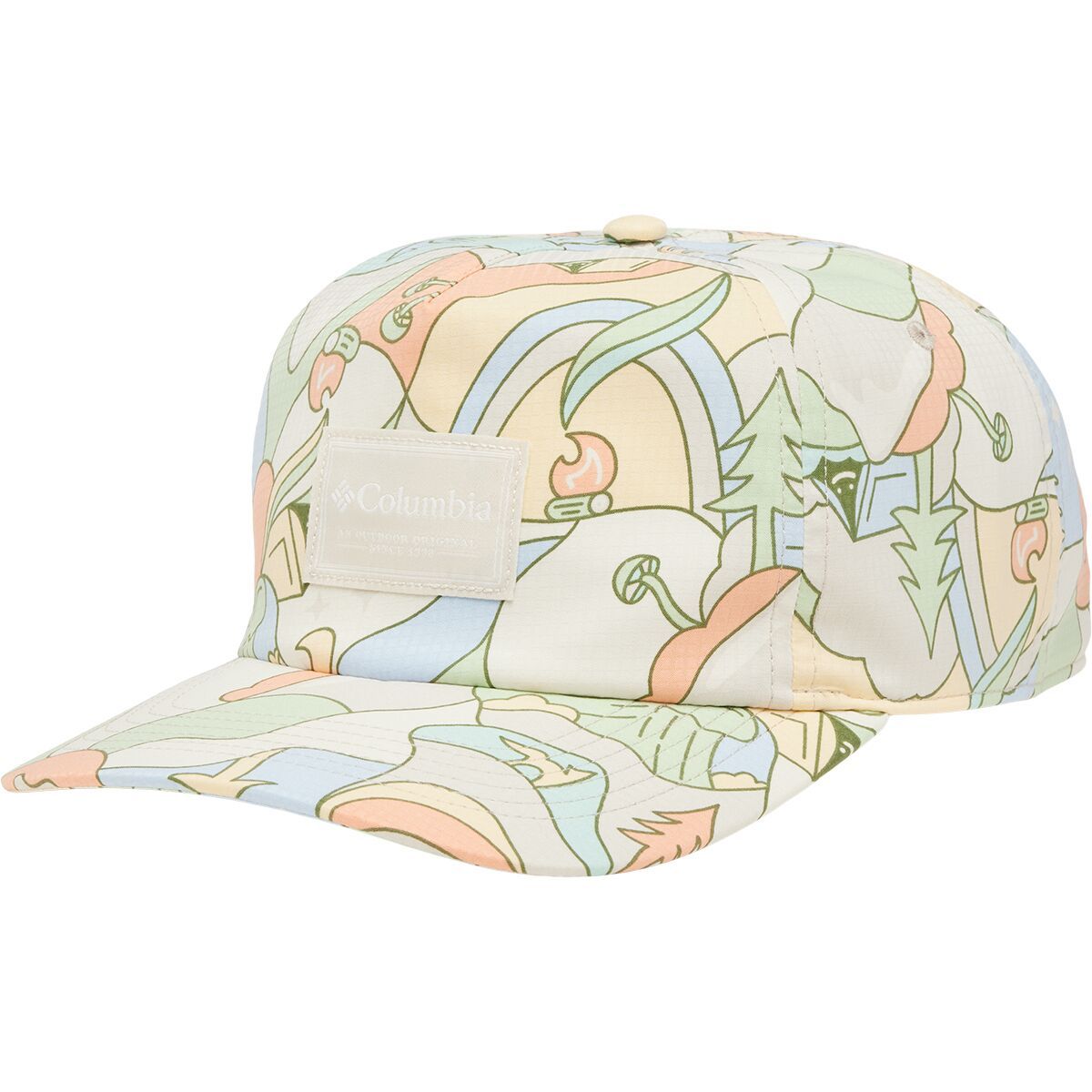 Columbia Punchbowl Printed Snapback Hat Dark Stone/Epicamp Print, One Size