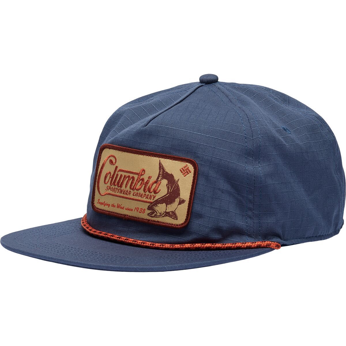 Image of Columbia Ratchet Strap Snapback Hat Dark Mountain/West Fish, One Size