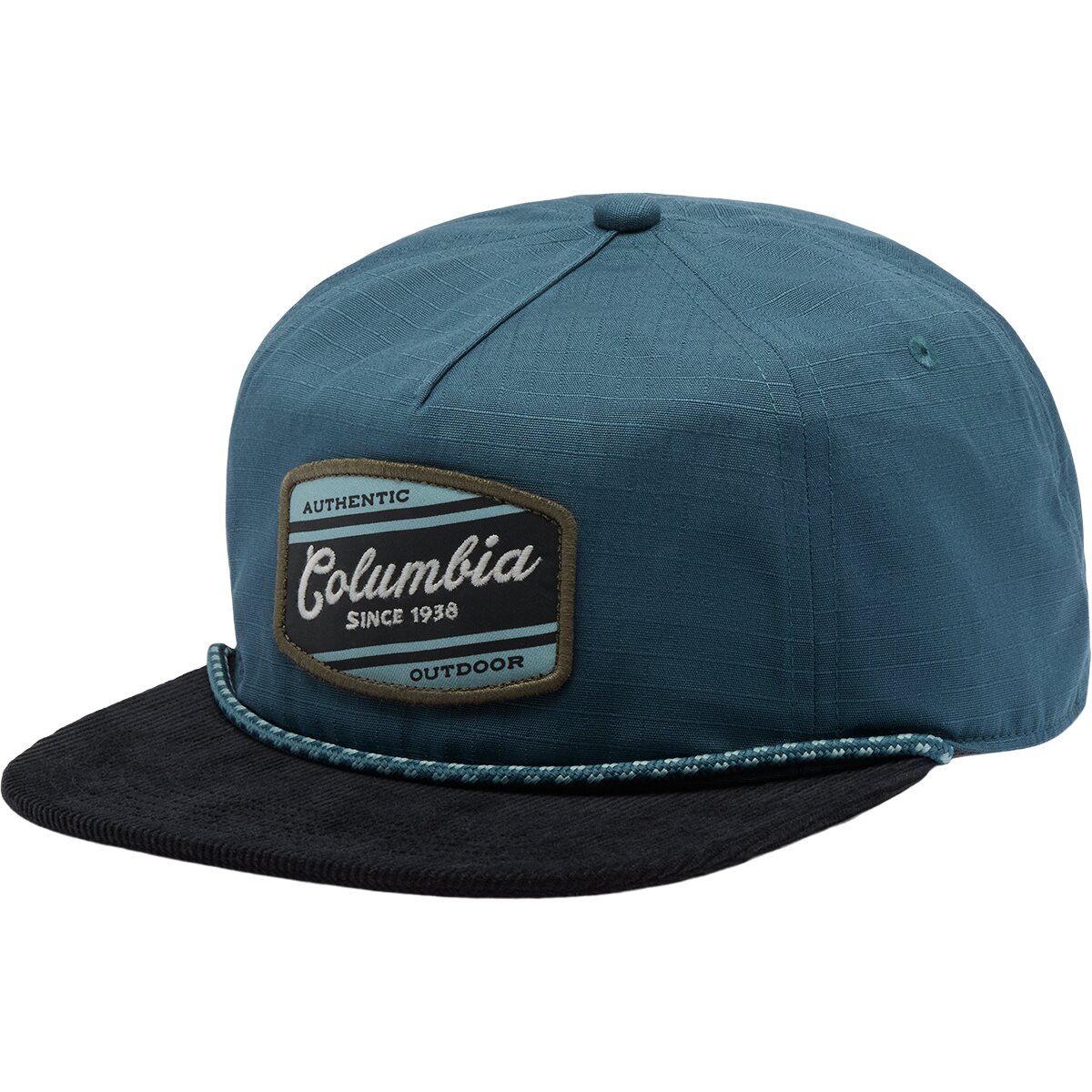 Image of Columbia Ratchet Strap Snapback Hat Everblue/Black Corduroy, One Size