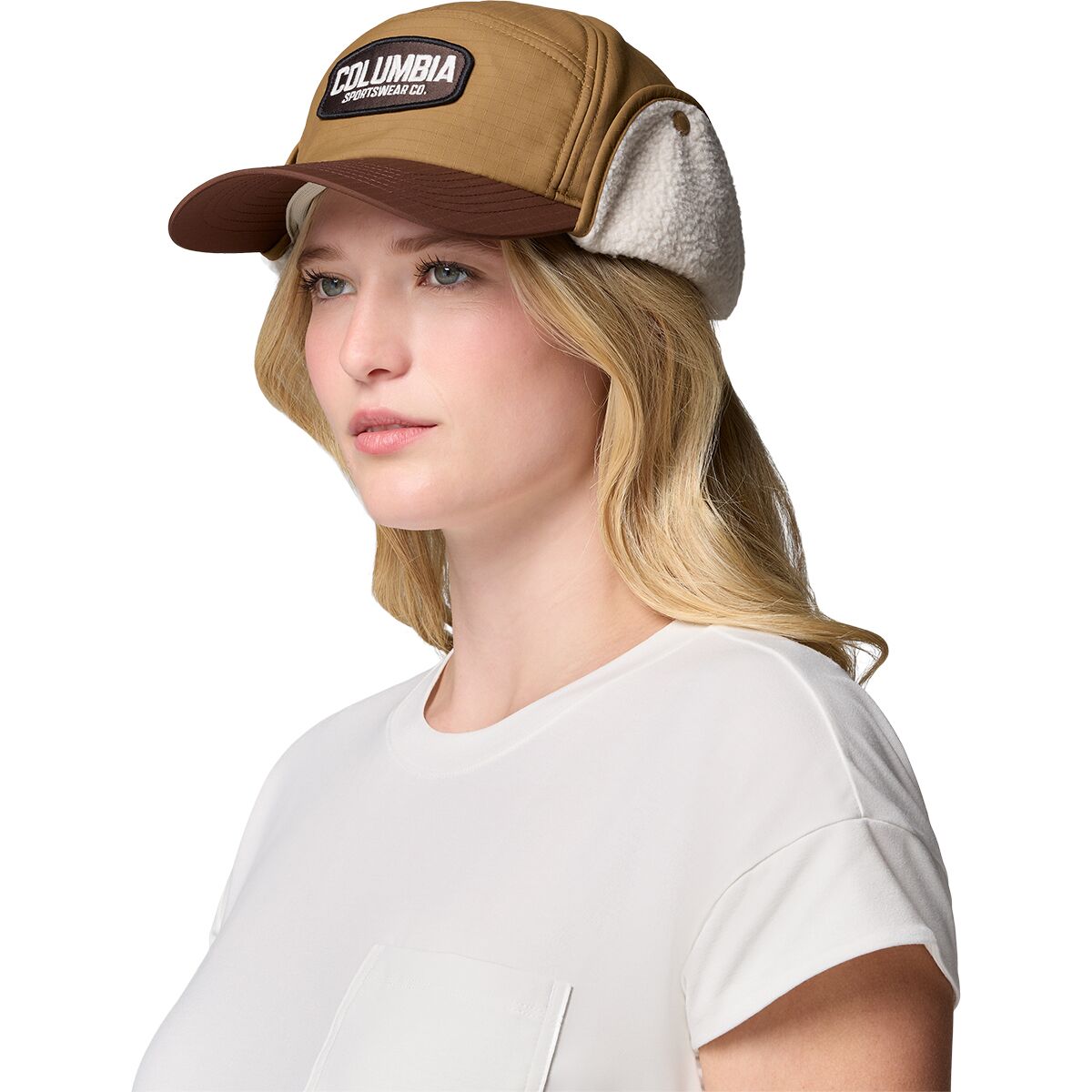 Image of Columbia Landroamer Ear Flap Cap Delta Tobacco/Working Badge, One Size