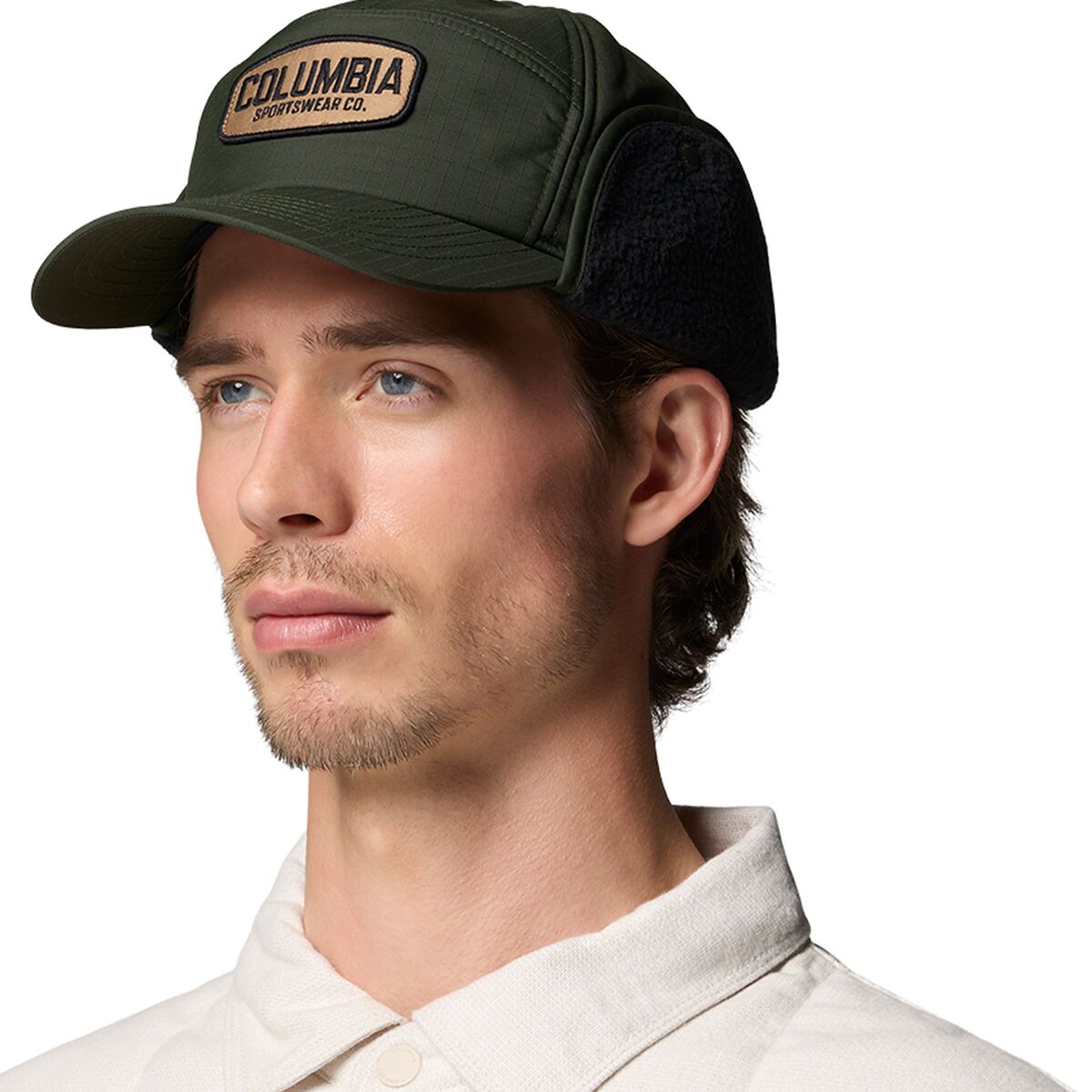 Image of Columbia Landroamer Ear Flap Cap Greenscape/Working Badge, One Size