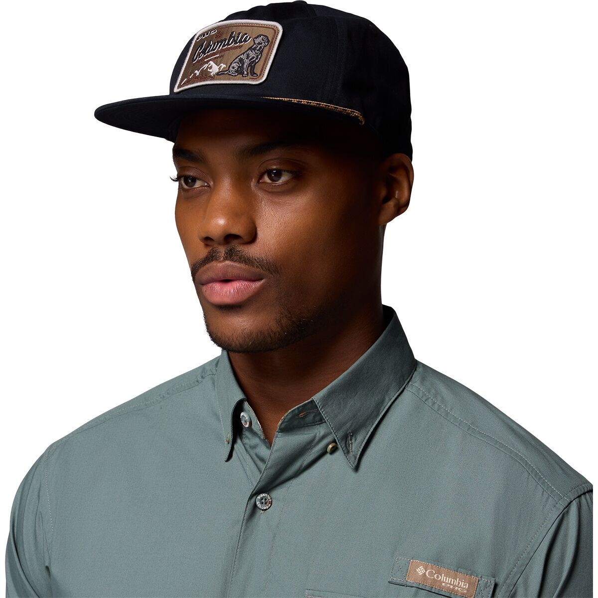 Image of Columbia PHG Terminal Shot Snapback Hat Black/Vintage Dog, One Size