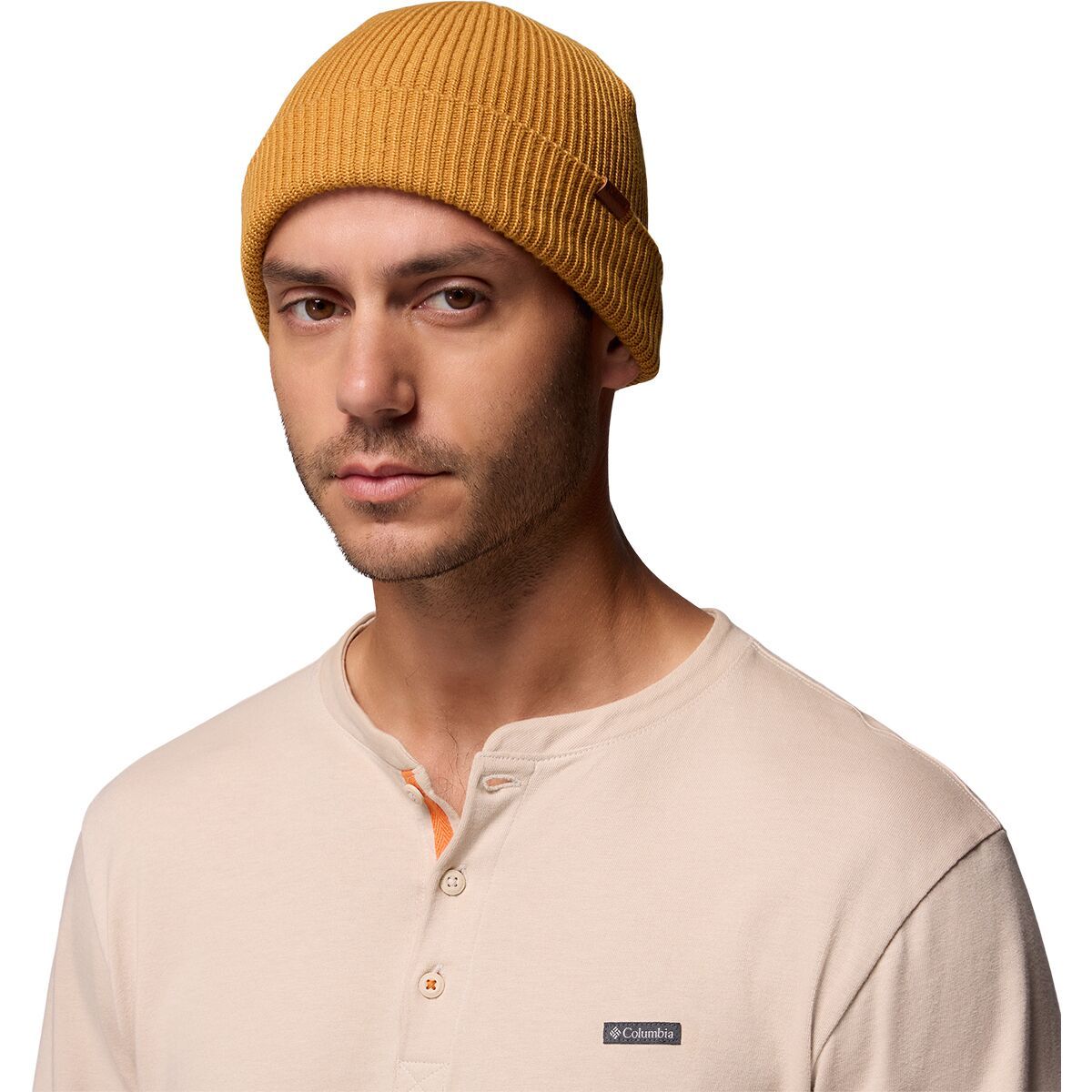 Image of Columbia Portside Fisherman Beanie Maple Sugar, One Size