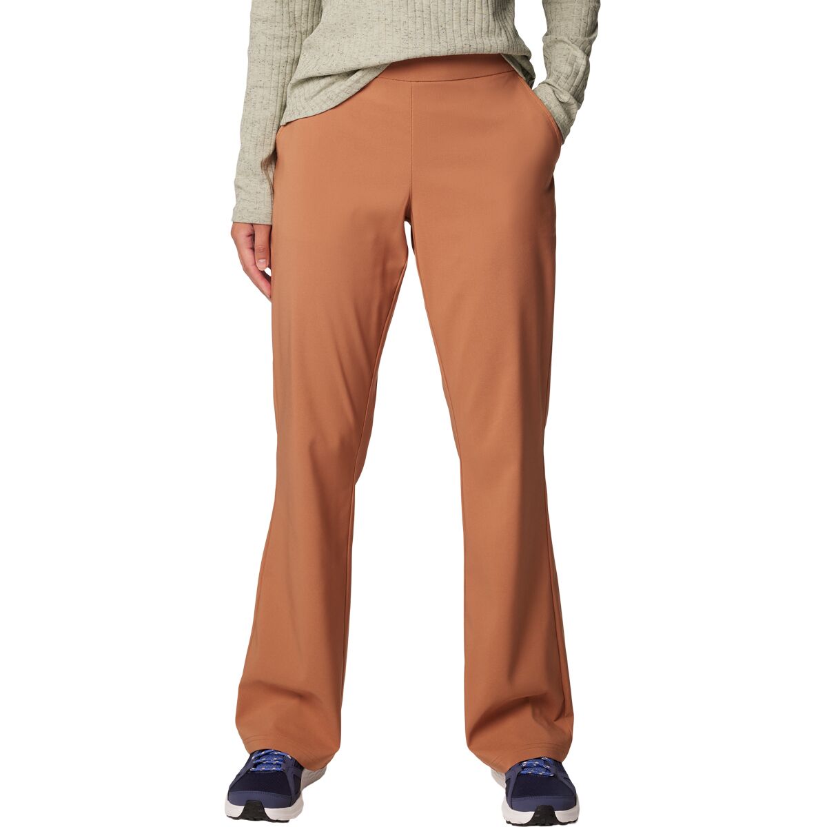 Image of Columbia All Seasons Bootcut II Pant - Women's Camel Brown, XS/Reg