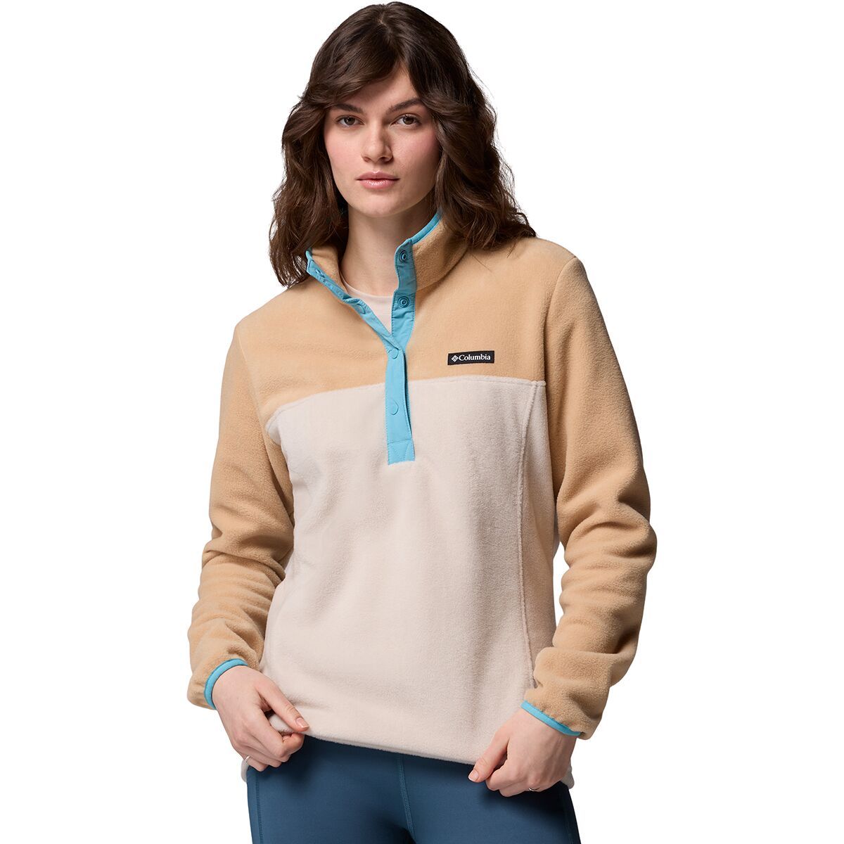 Image of Columbia Benton Springs 1/2-Snap II Fleece Pullover - Women's Dark Stone/Canoe/Vintage Blue, S